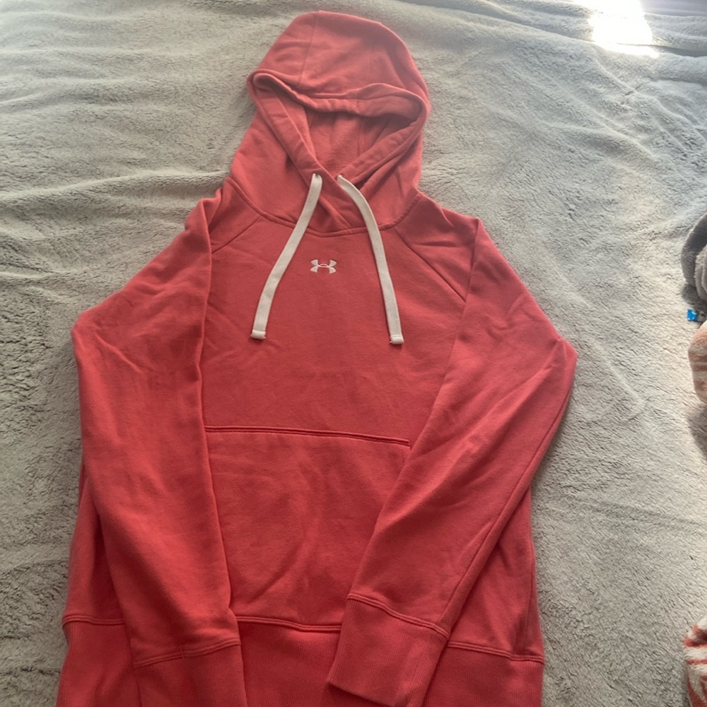 Pinkish coral hoodie under armor